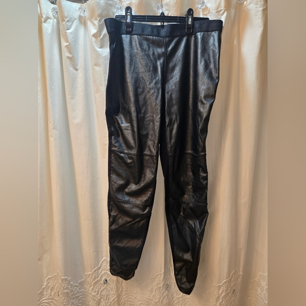 Karl Leather Ponte Pant Leggings